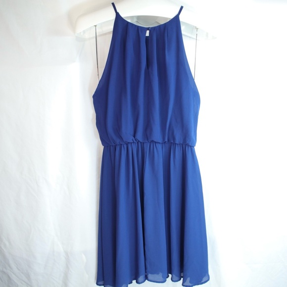 Lush Navy Blue Sleeveless Dress Size L - Picture 4 of 4